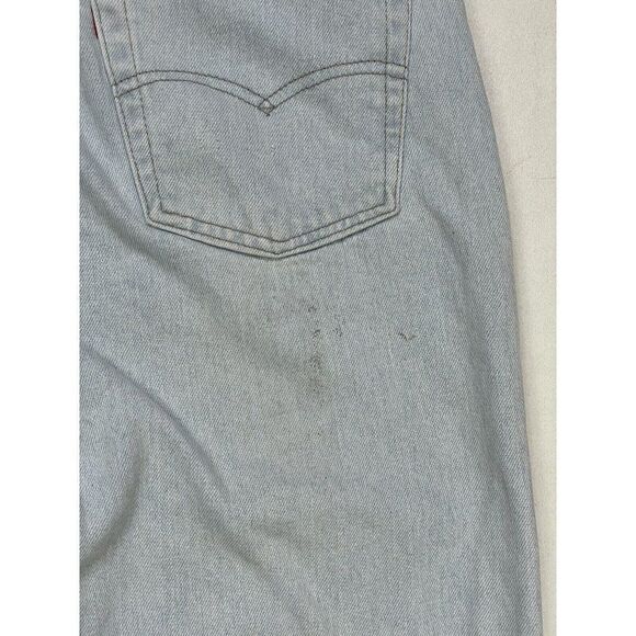 VINTAGE Levi's 550 Denim Jeans Men 33 X 31 Light Blue Tag Size 36 x 32 USA 90s - Picture 8 of 12